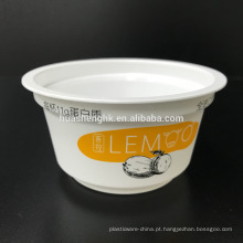 Copos descartáveis ​​redondos plásticos brancos do milk shake 7oz do produto comestível do preço de fábrica